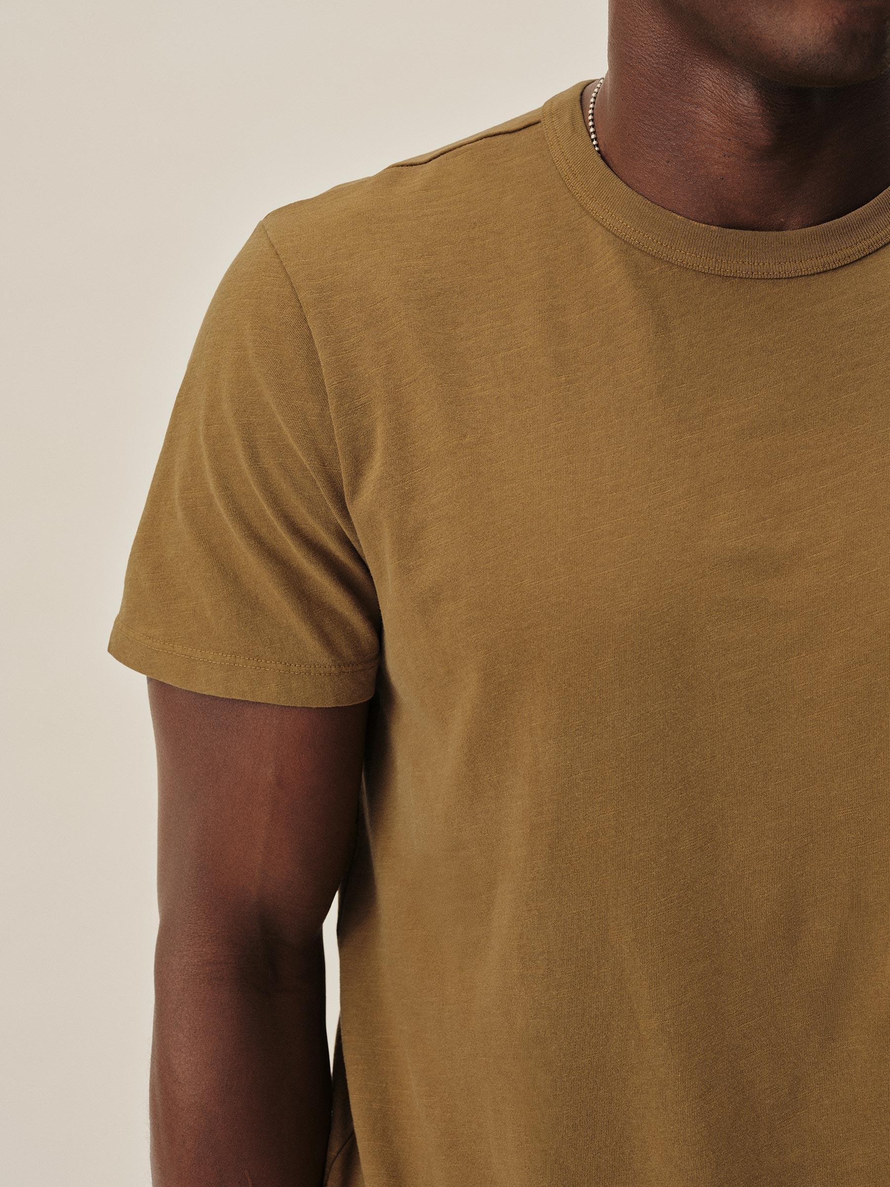 Mustard Venice Wash Slub Classic Tee Product Image