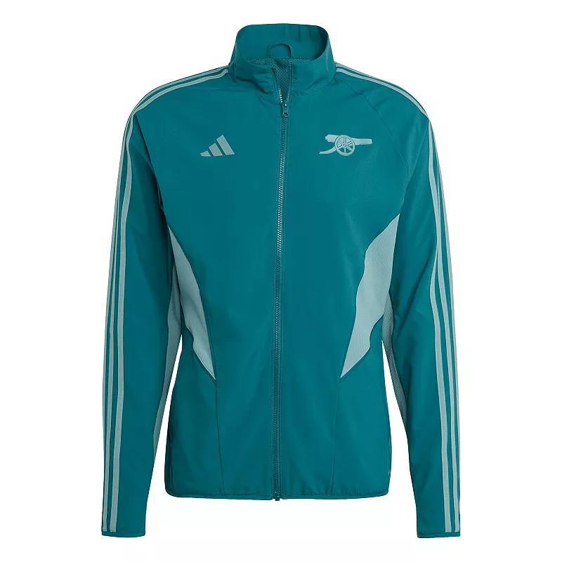 Men's adidas Green Arsenal 2023/24 Anthem Full-Zip Jacket, Size: Medium, Arn Green Product Image