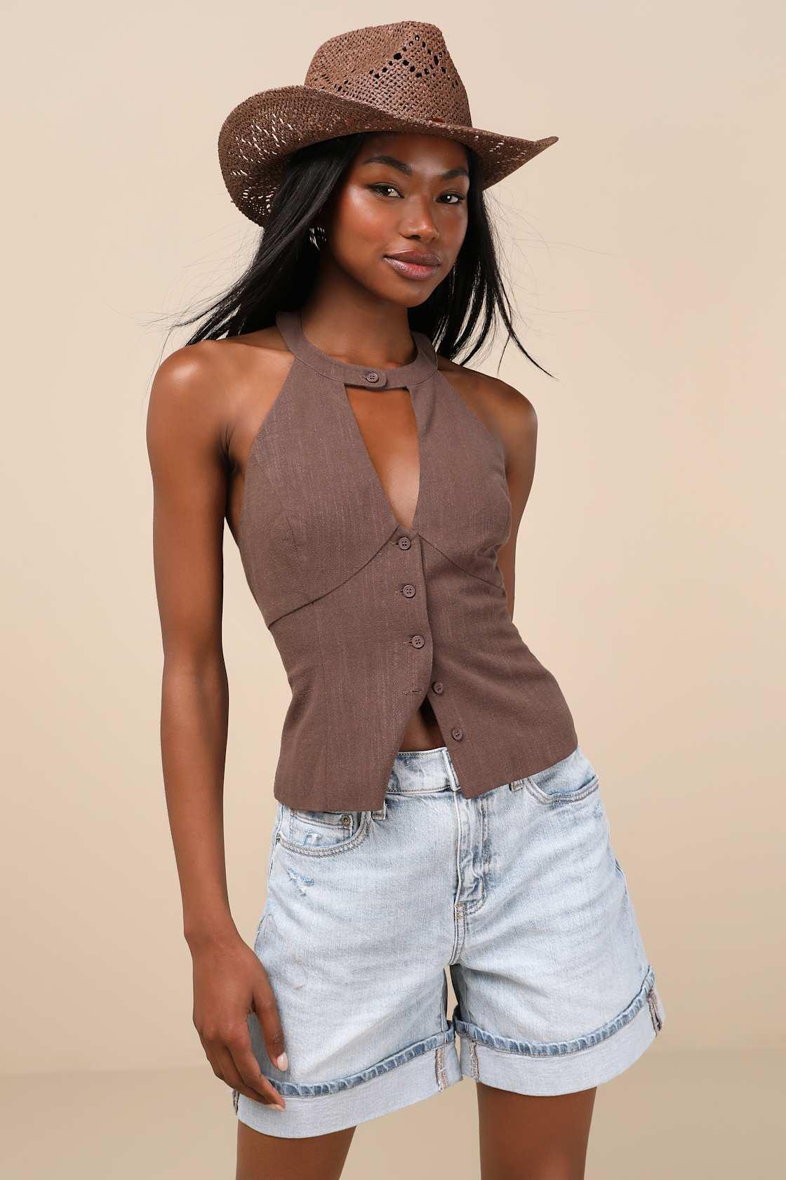 Easy Rider Light Wash Denim Cuffed Shorts Product Image