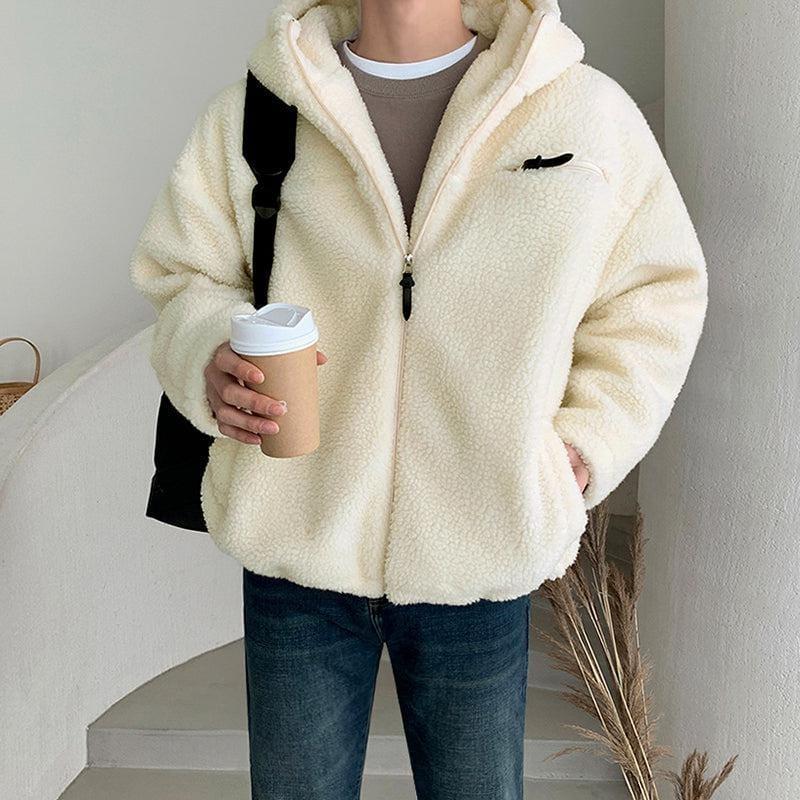 No. 3562 WOOLEN FLEECE ZIP-UP HOODED JK Product Image