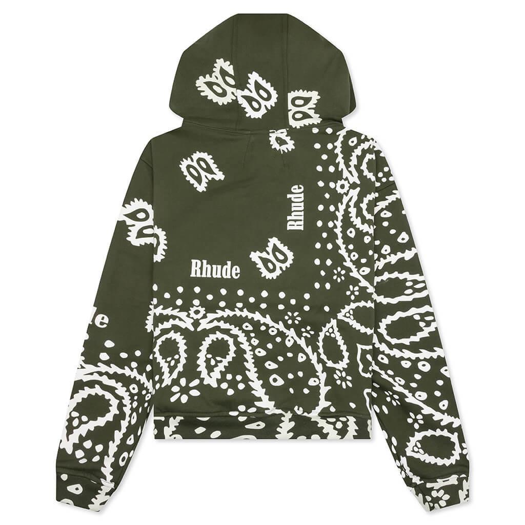Bandana Hoodie - Olive Male Product Image