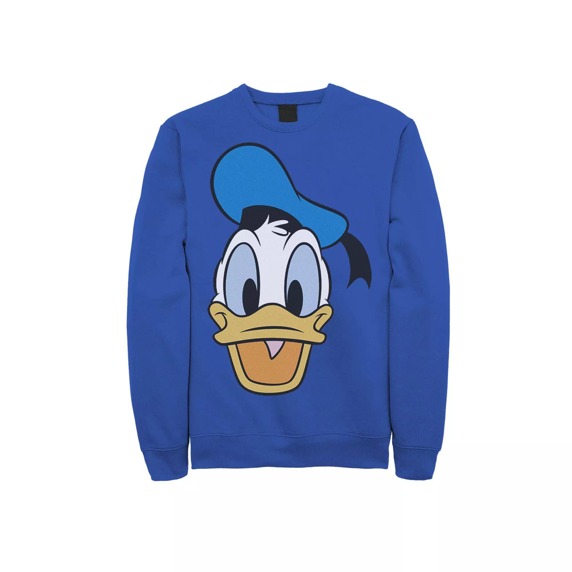 Mens Disney Mickey & Friends Donald Big Face Sweatshirt Product Image
