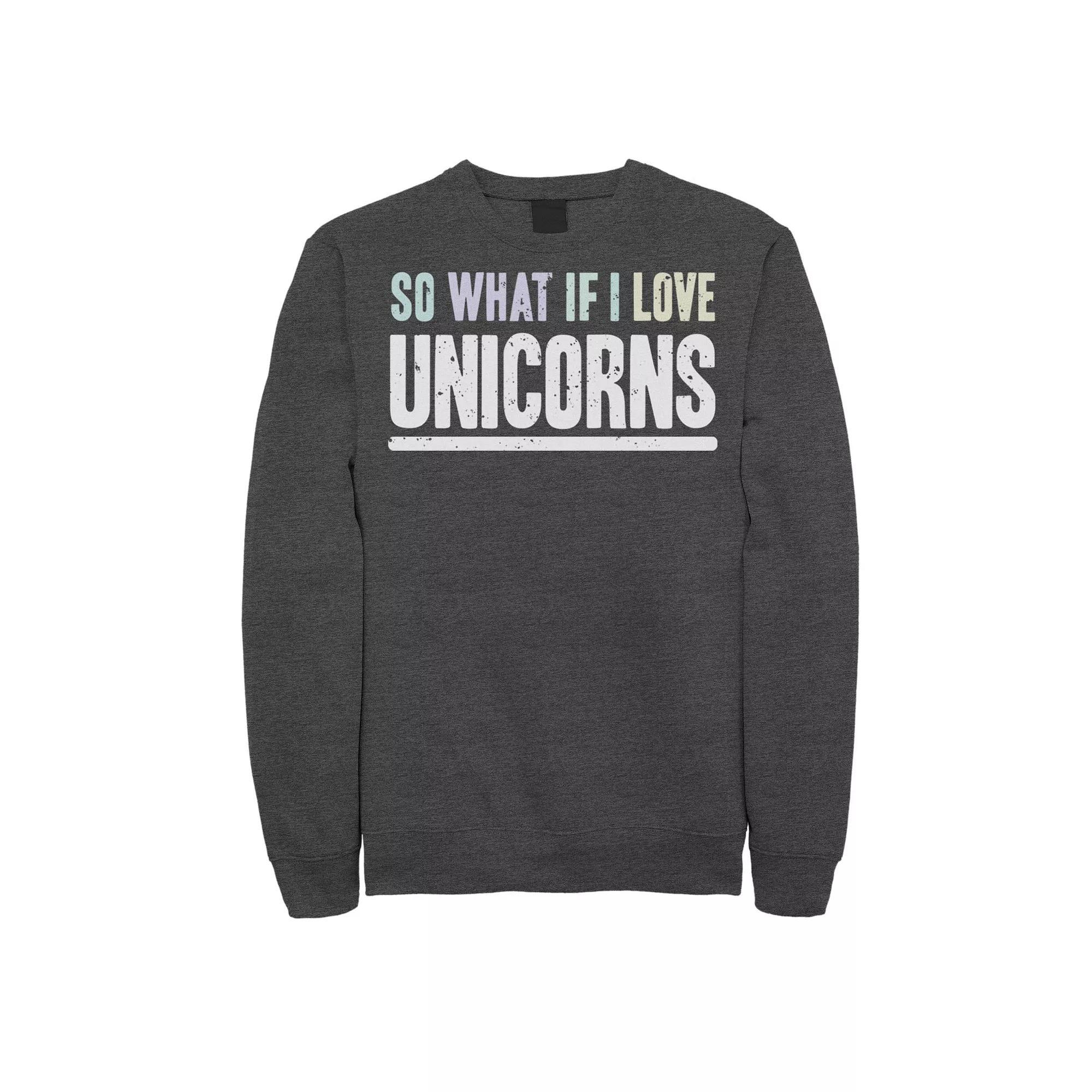 Men's So What Unicorn Fleece, Size: Small, Grey Heather Product Image