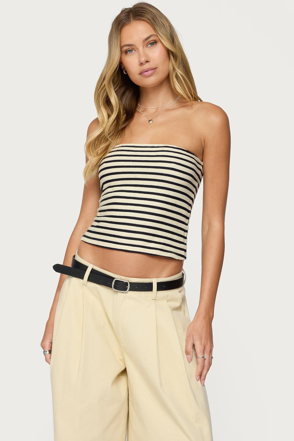 Odora Striped Tube Top Product Image