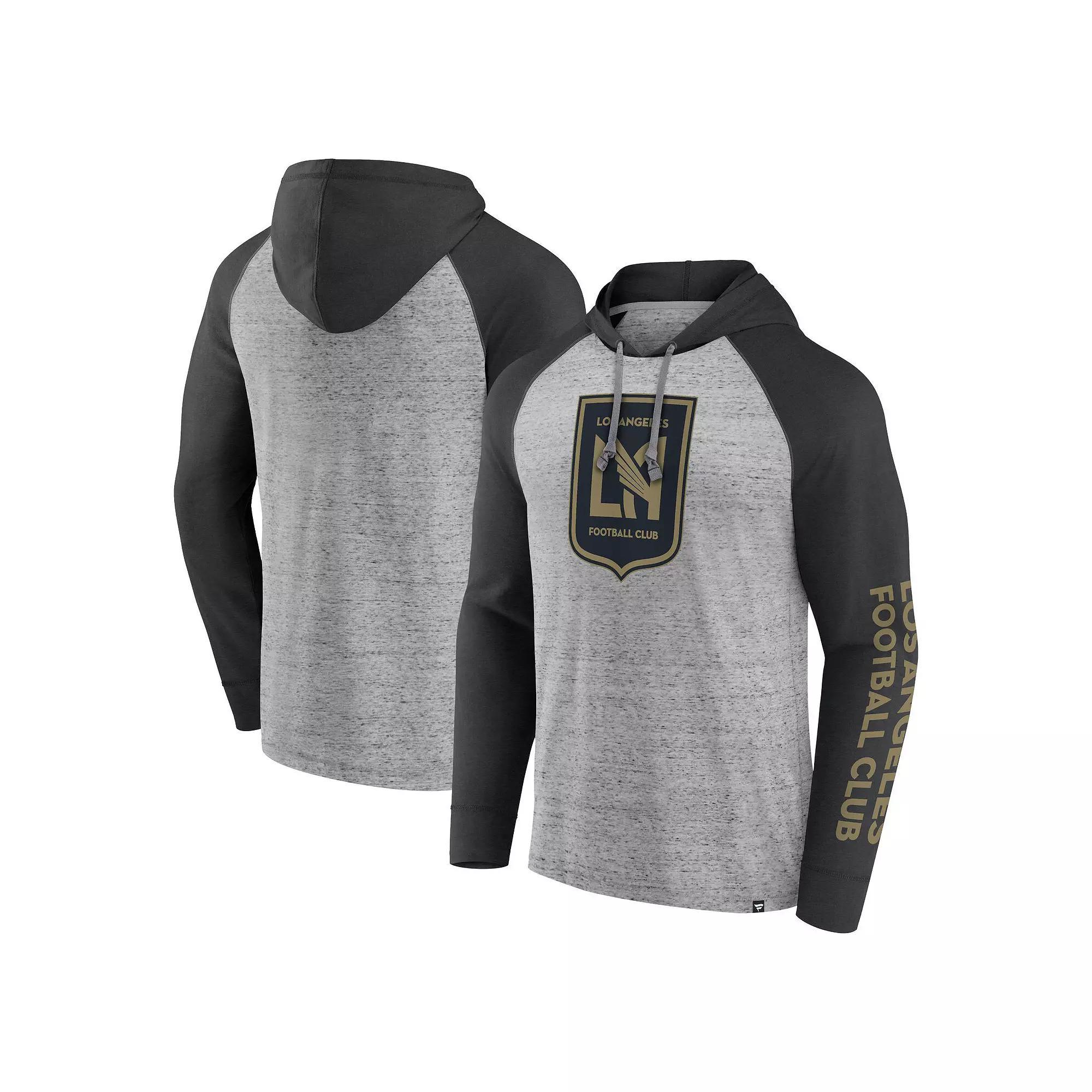Men's Fanatics Branded Steel New England Revolution Deflection Raglan Pullover Hoodie, Size: 3XL, Ner Silver Product Image