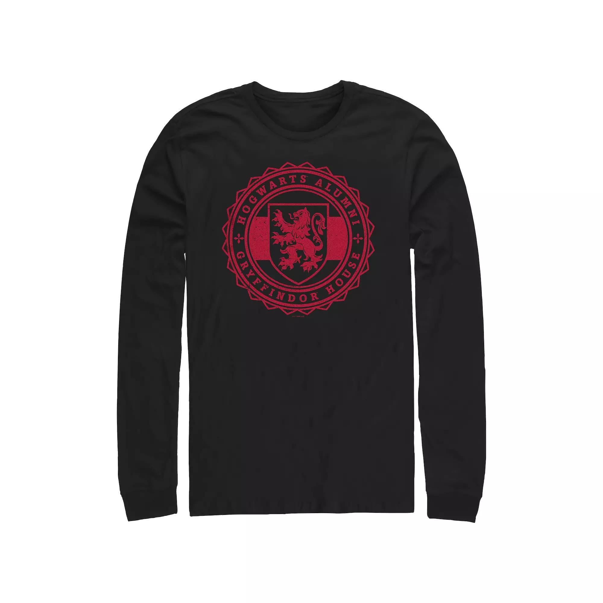 Men's Shark Galaxy Long Sleeve Graphic Tee, Size: Small, Black Product Image