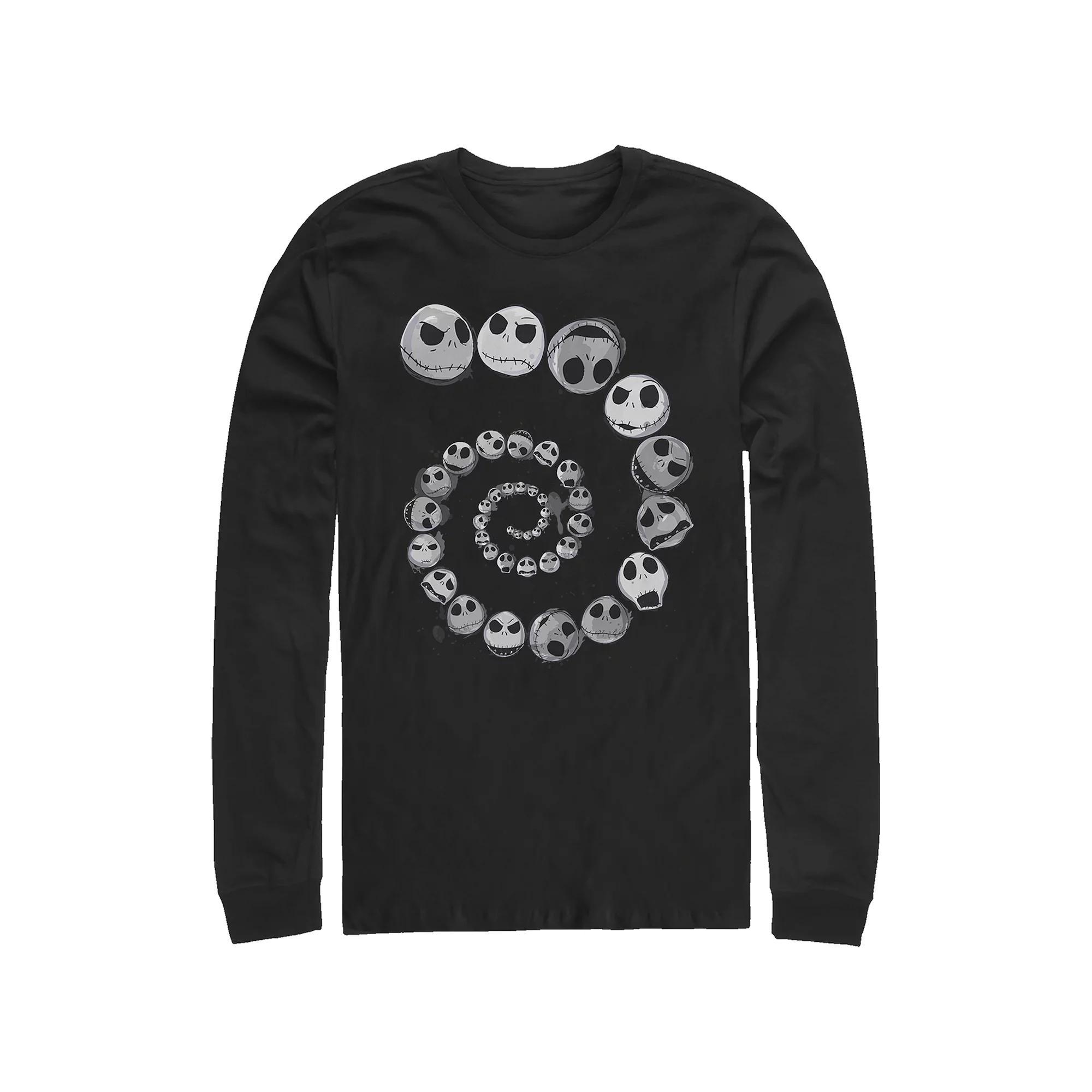 Disney's The Nightmare Before Christmas Jack Emotions Spiral Men's Graphic Tee, Size: Small, Black Product Image