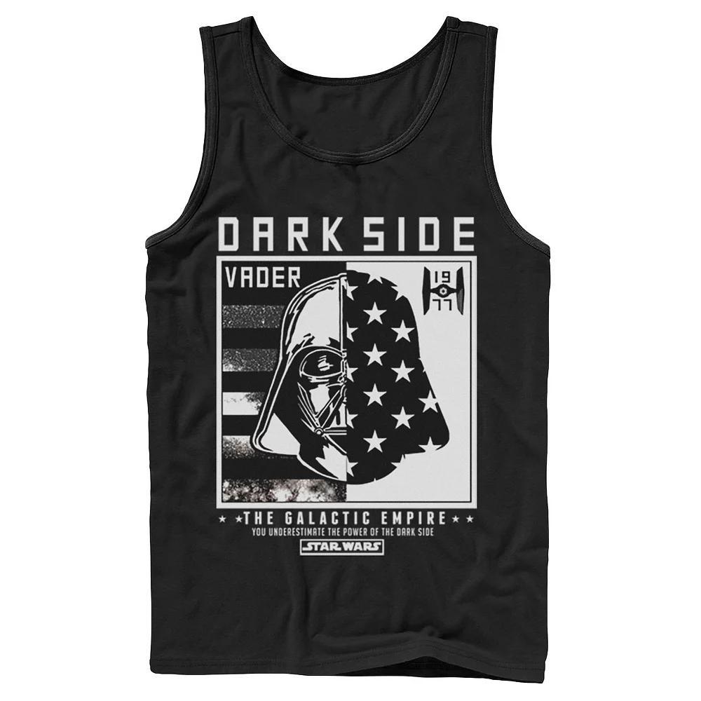 Men's Star Wars Darth Vader Dark Side Stars Tank Top, Size: Large, Black Product Image