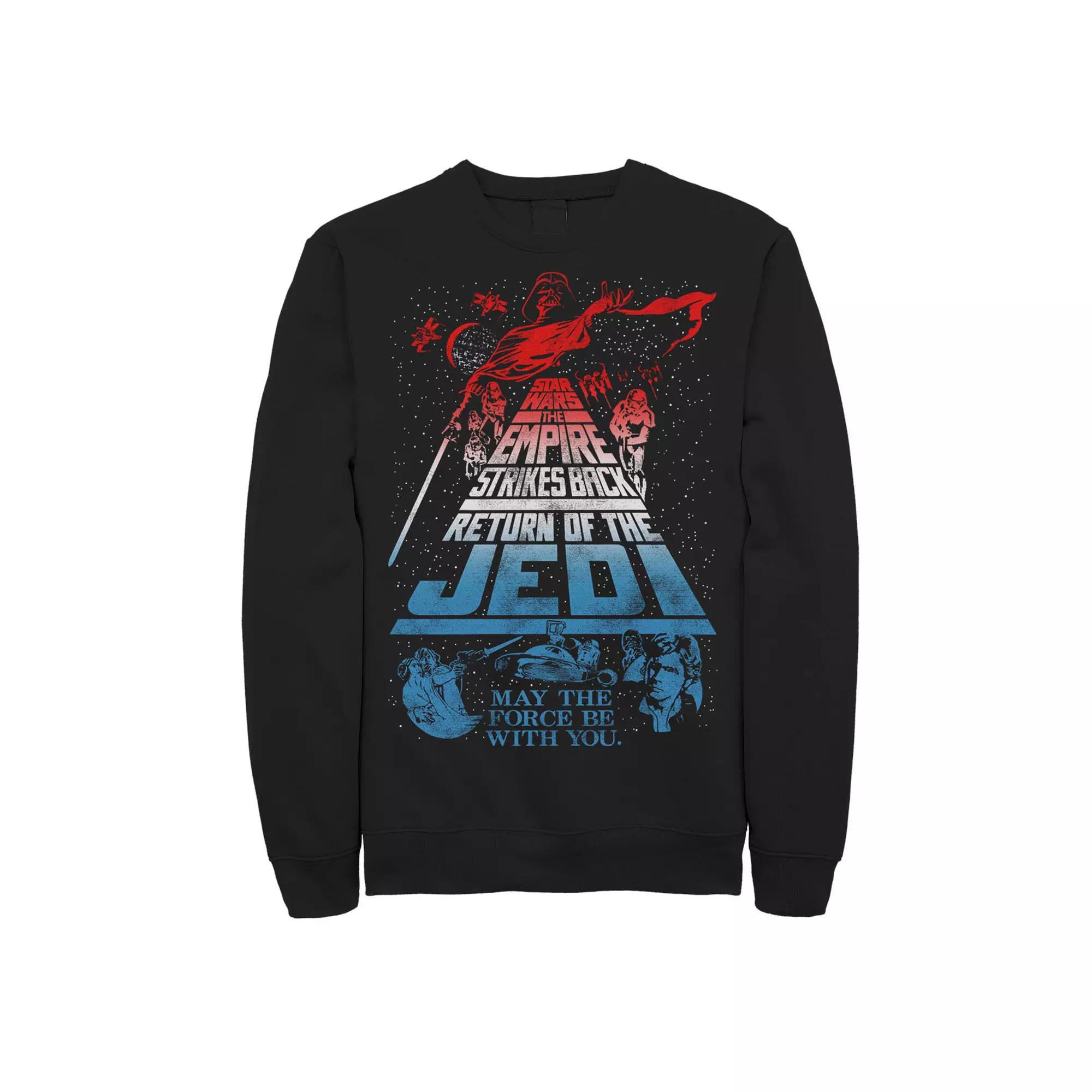 Mens Harry Potter Chamber Of Secrets Harry Ron Hermione Poster Fleece Graphic Pullover Product Image