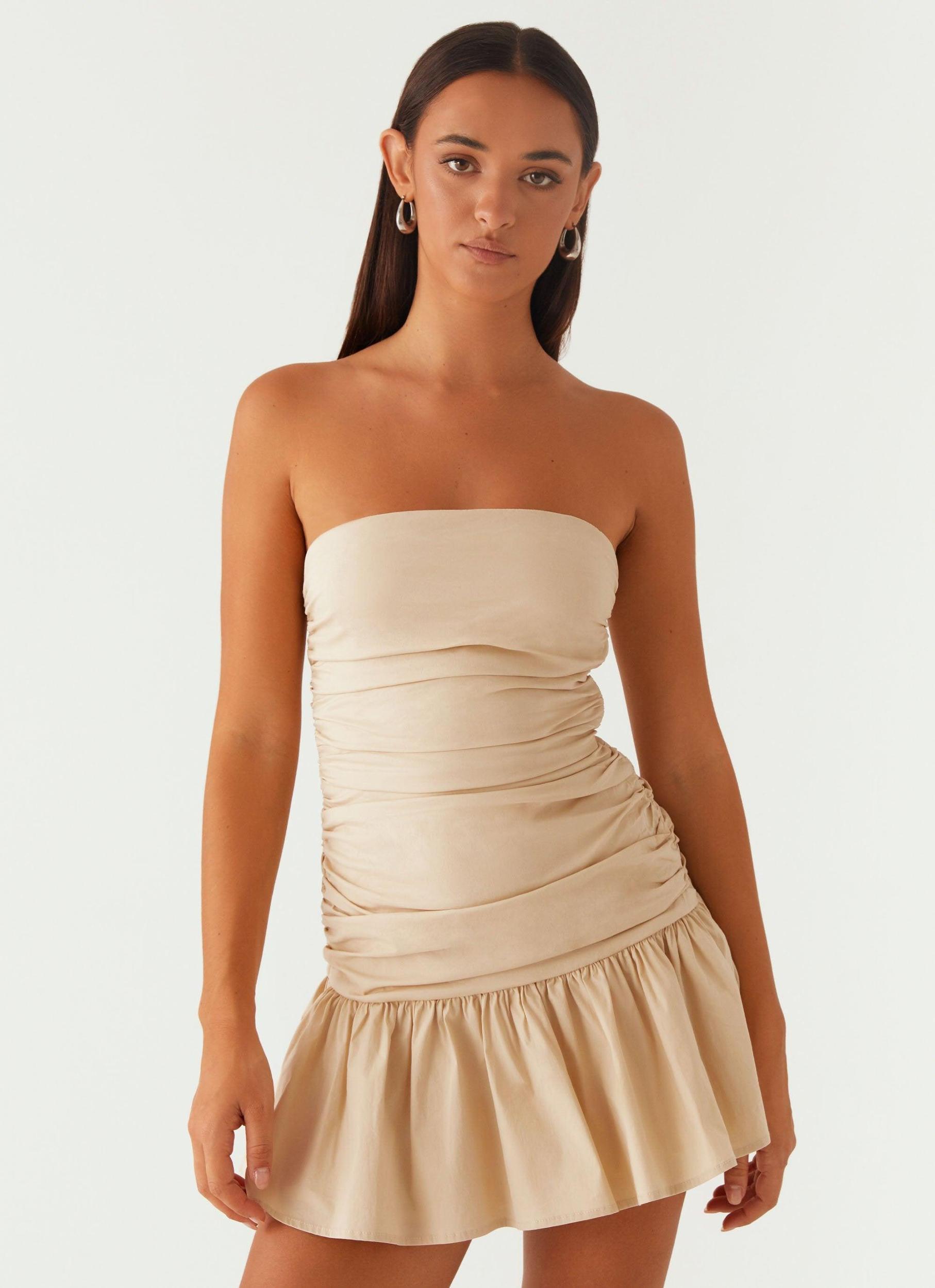 Carmel Mini Dress - Ivory Product Image