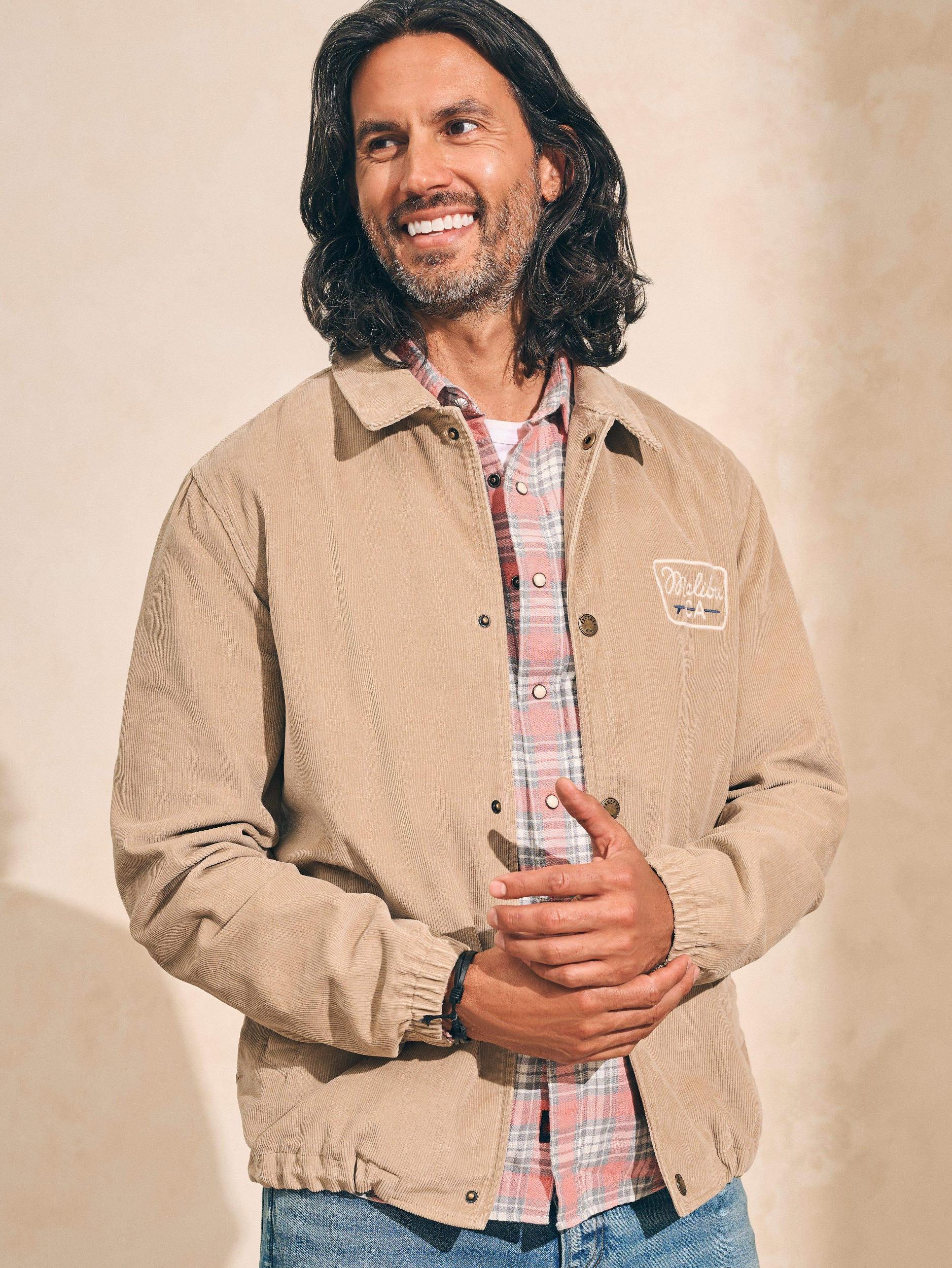 Corduroy Coaches Jacket - Pebble Beach Male Product Image