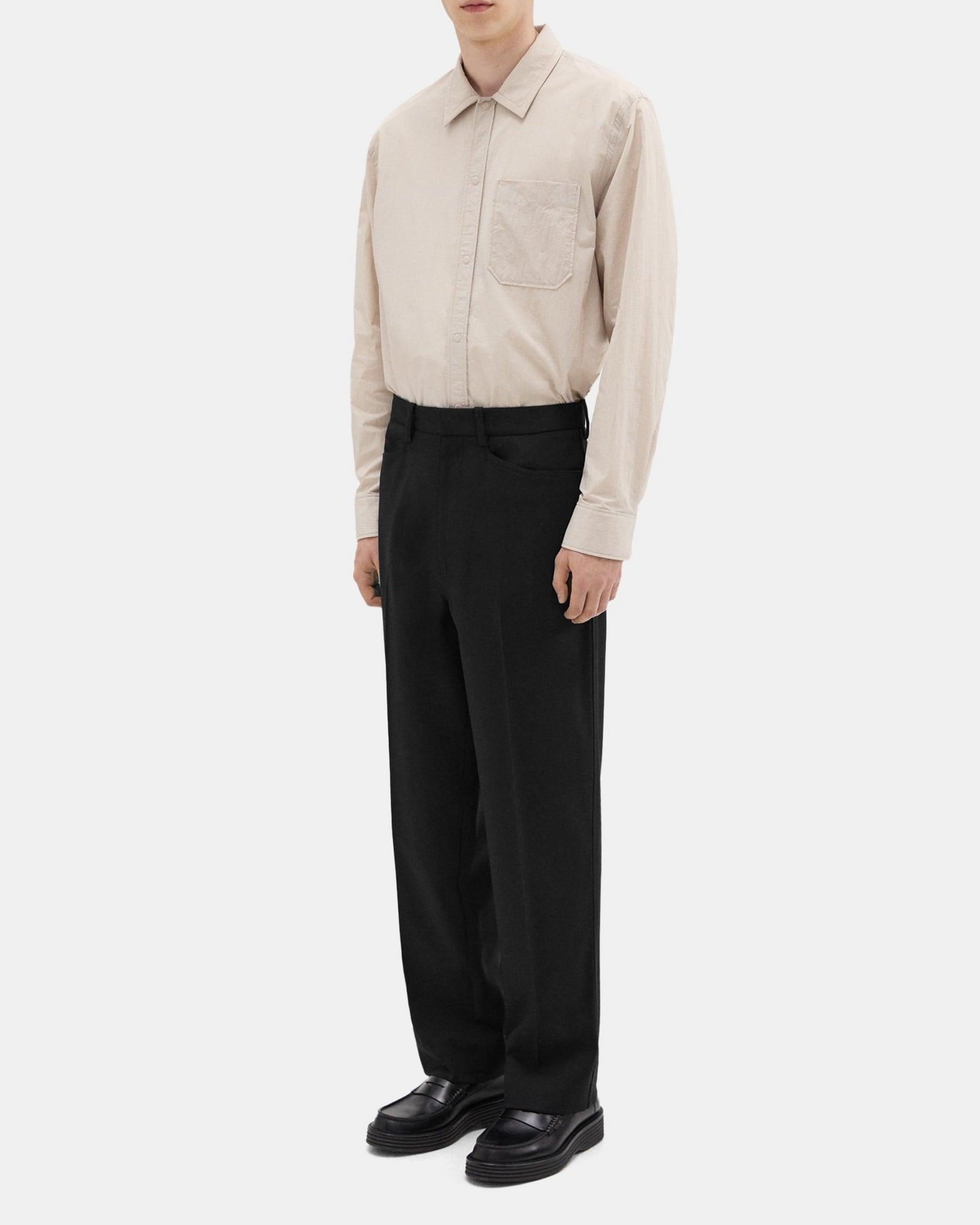 Slim-Straight Wool Gabardine Pant Product Image