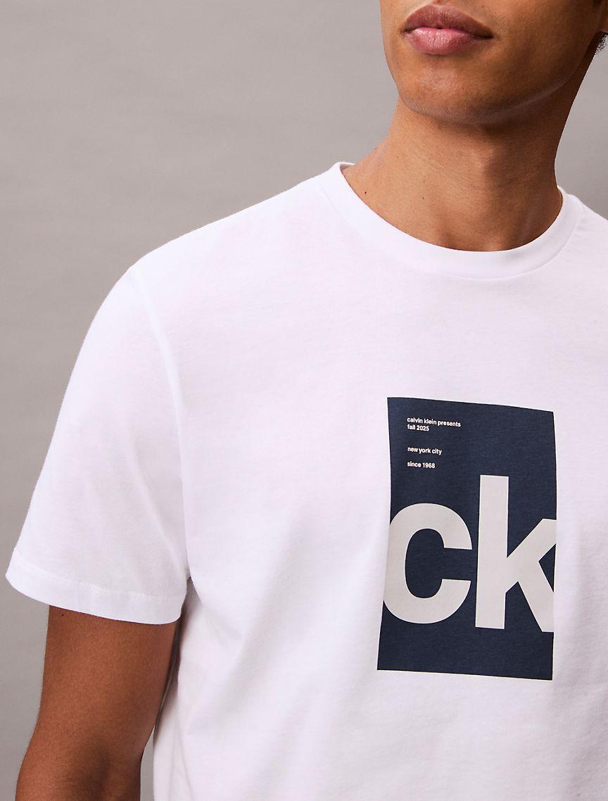 Monogram Logo Center Box Graphic Classic T-Shirt  Product Image