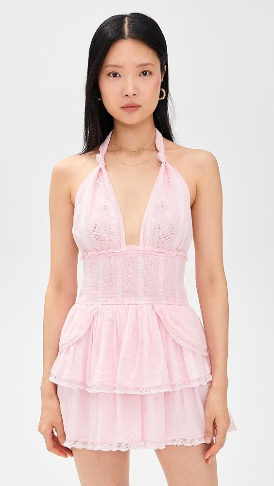 LoveShackFancy Deanna Halter Dress | Shopbop Product Image