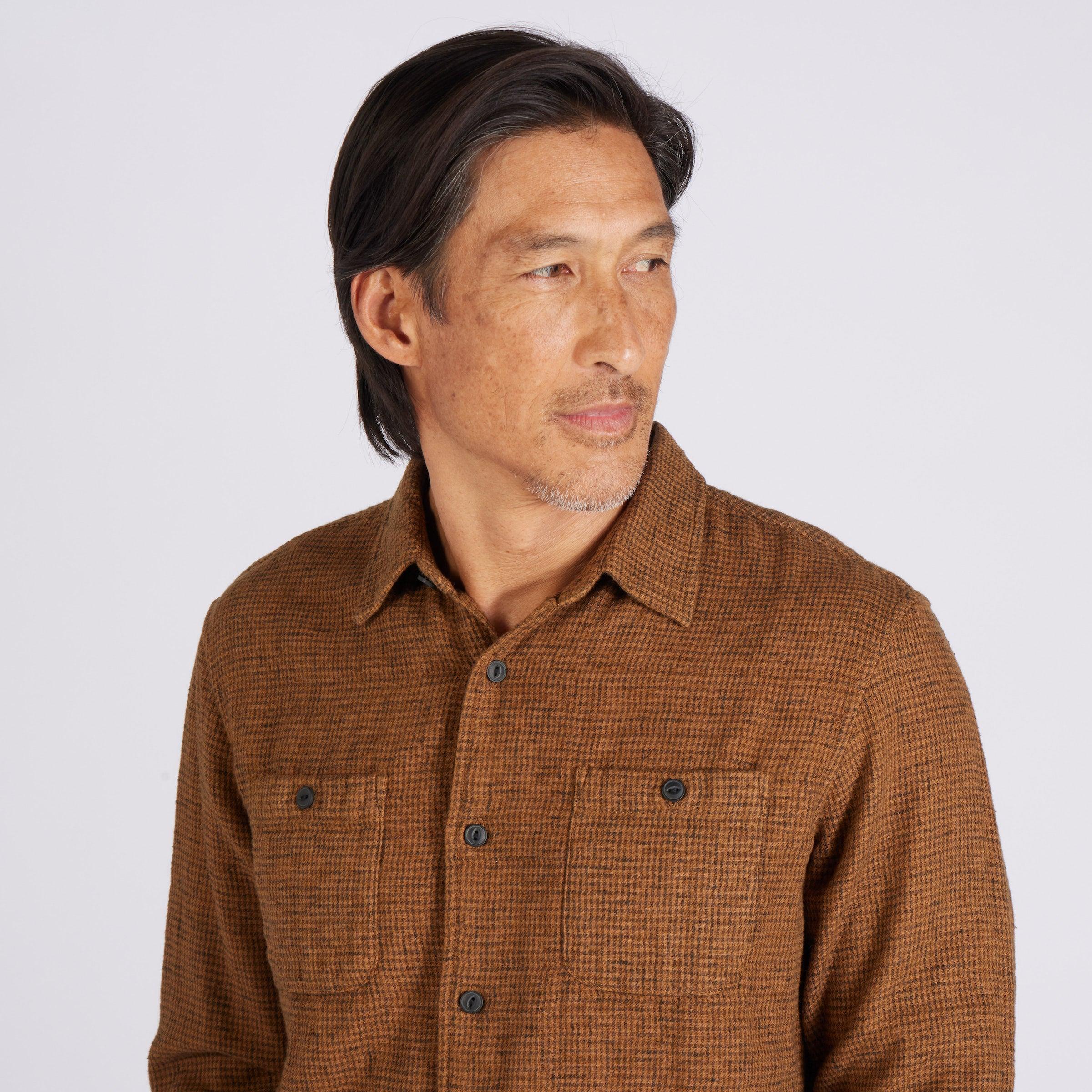 Houndstooth Double Cloth Workshirt - Rubber (Final Sale)* Product Image