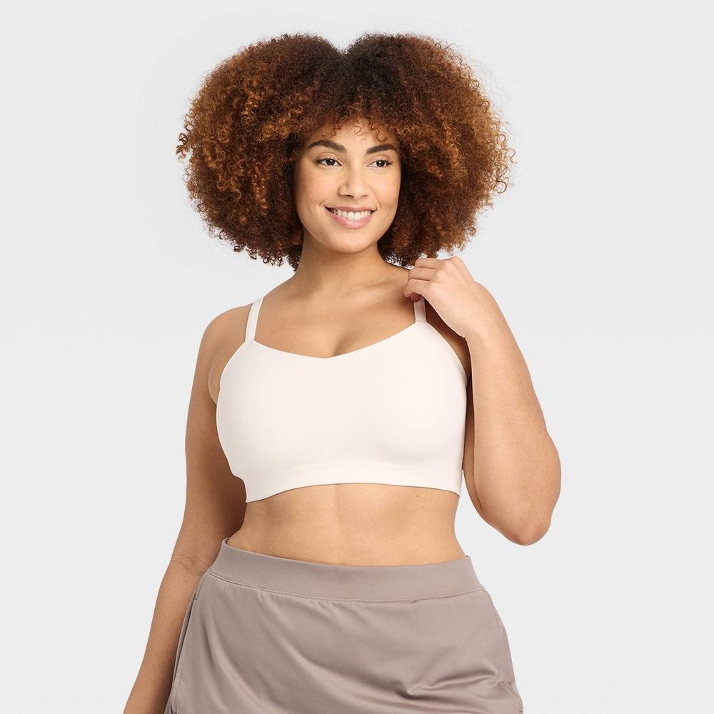 Womens Everyday Soft Light Support Strappy Sports Bra - All In Motion Black S: Moisture Wicking, Quick Drying Product Image