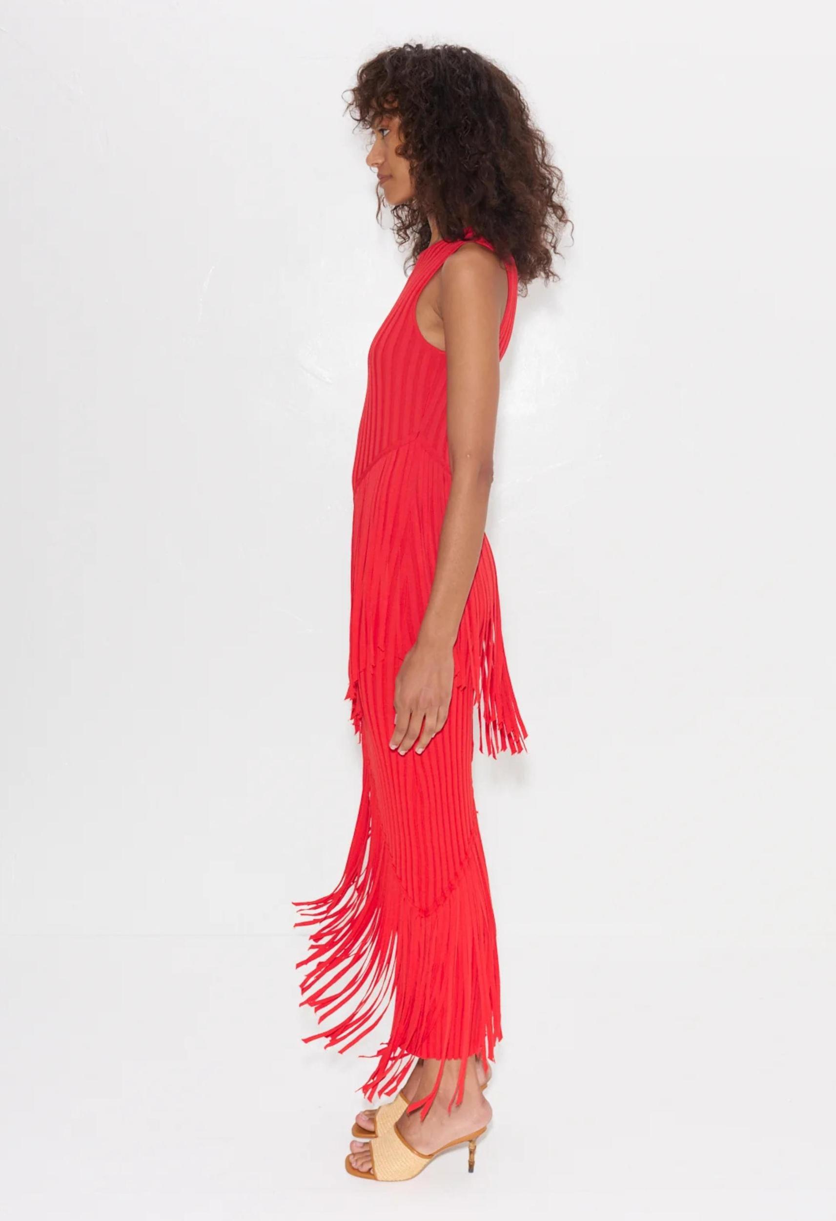 Simon Miller Spiral Dress in Red Product Image