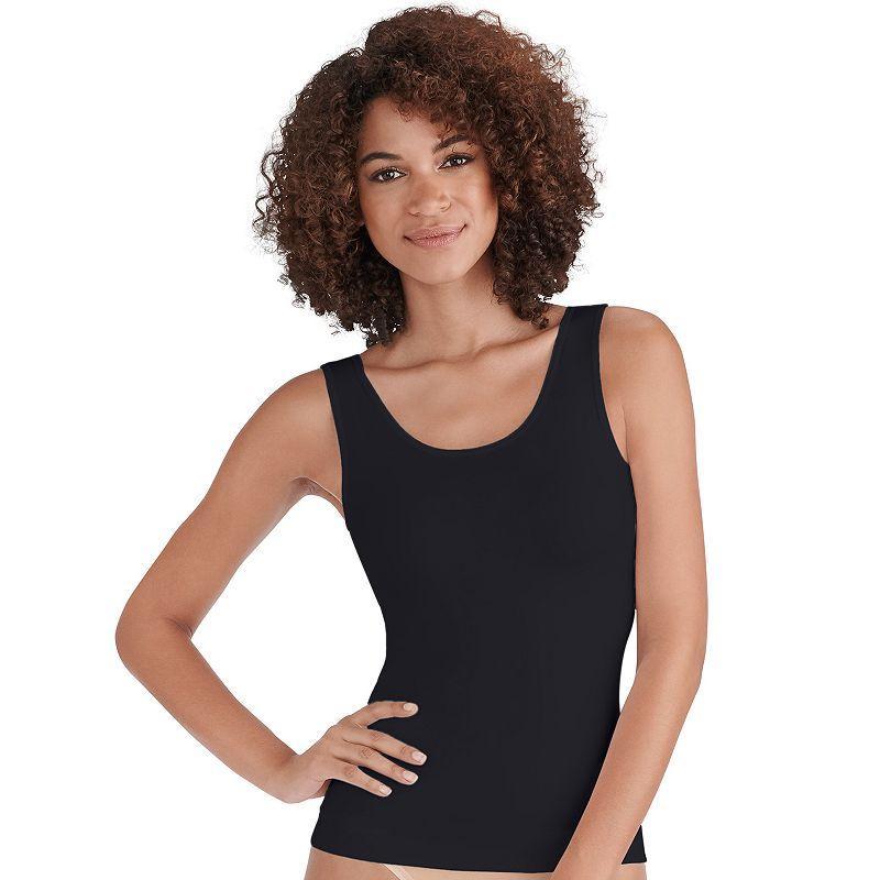 Women's Vanity Fair Lingerie® Seamless Smoothing Spin Tank Top 17524E, Size: XXL, Black Black Product Image