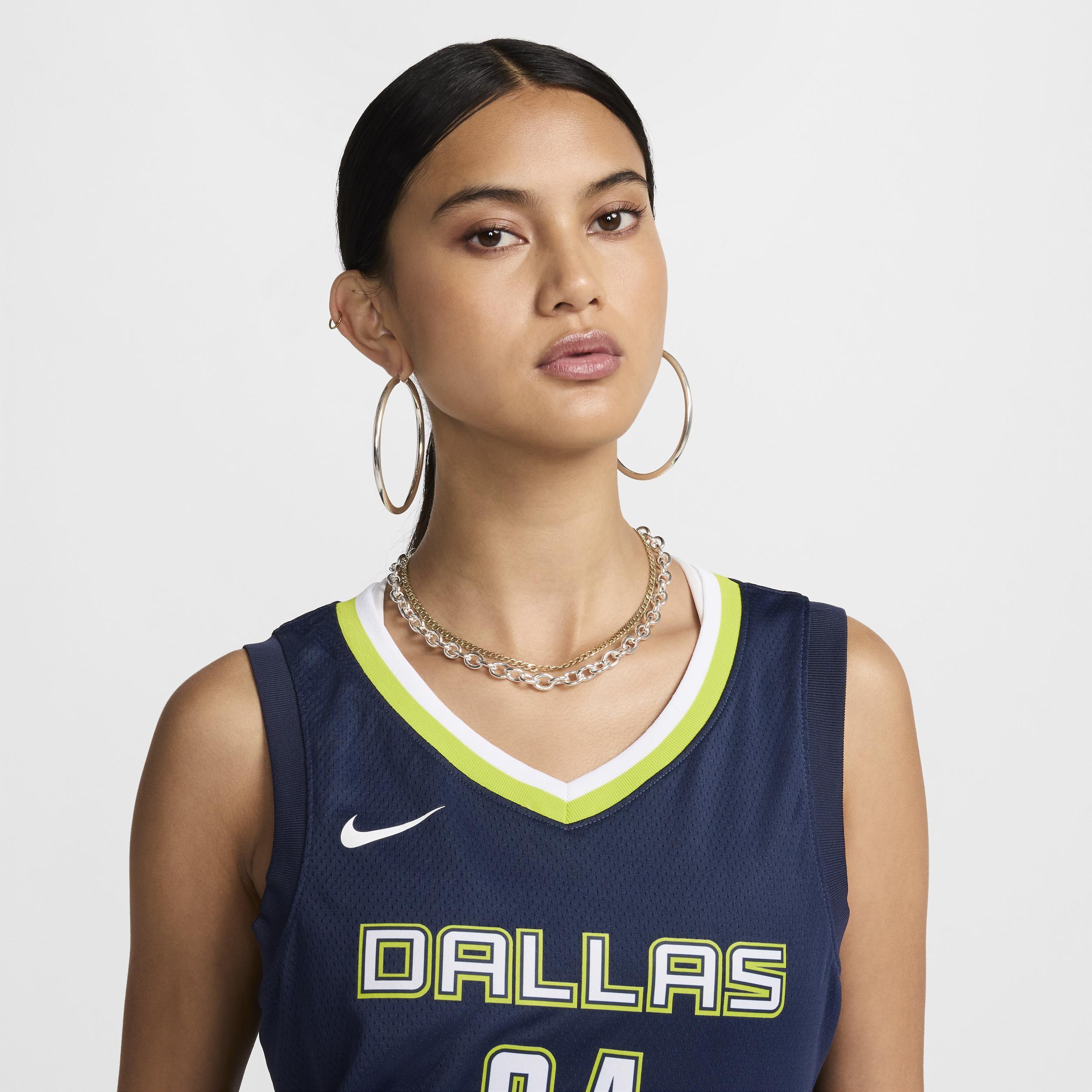 Women's Nike Arike Ogunbowale Navy Dallas Wings 2021 Explorer Edition Victory Player Jersey, Size: Large, Dlw Blue Product Image