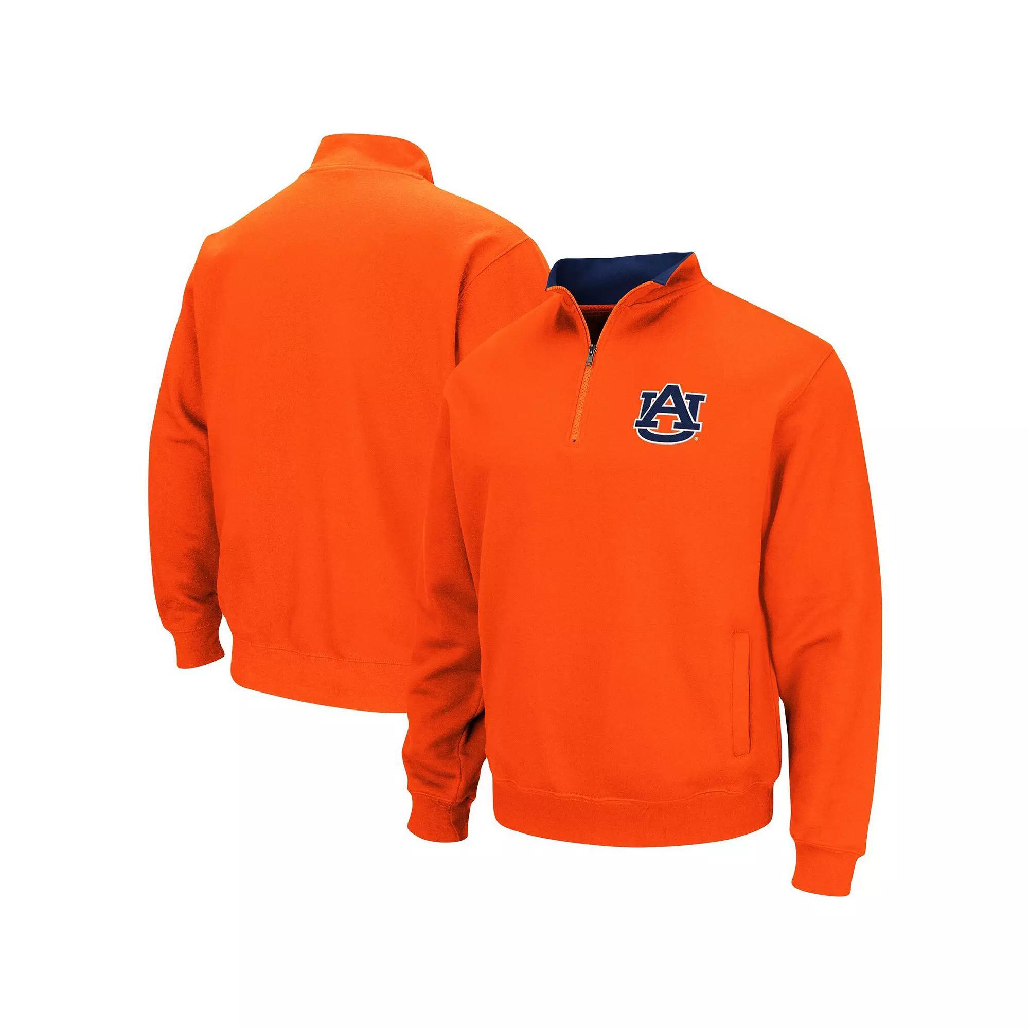 Men's Colosseum Orange Auburn Tigers Tortugas Logo Quarter-Zip Pullover Jacket, Size: Medium Product Image