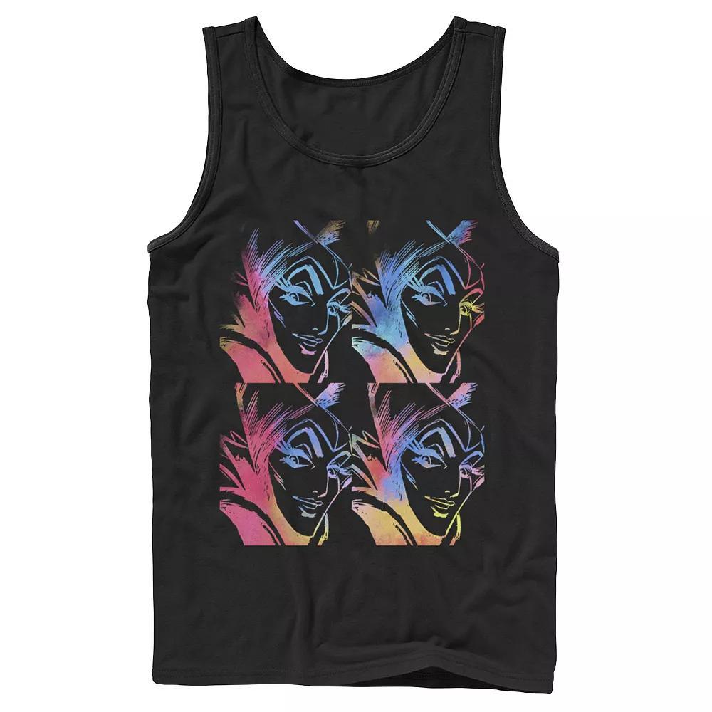 Disney's Villains Sleeping Beauty Maleficent Men's Stencil Panels Tank Top, Size: XL, Black Product Image