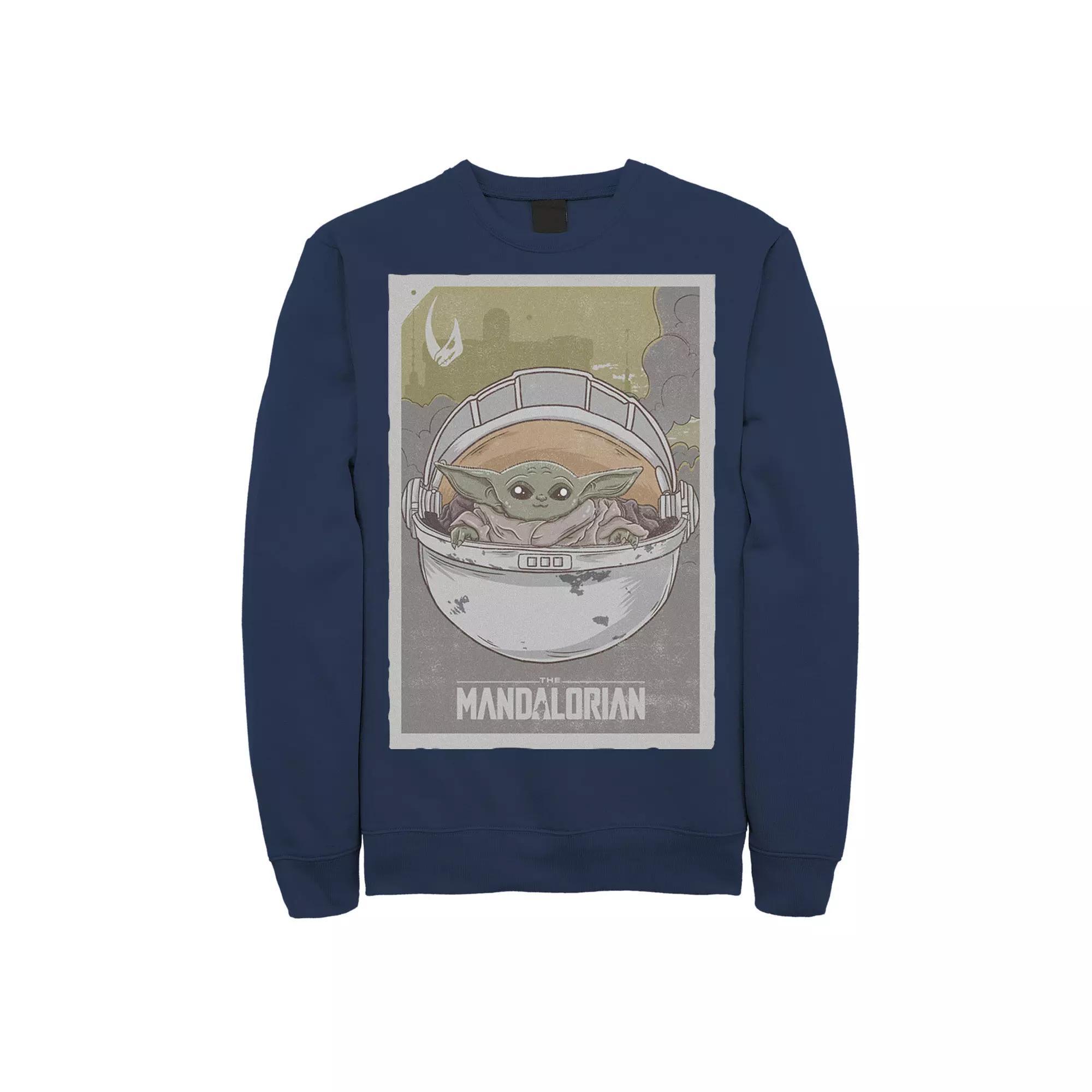 Mens Star Wars The Mandalorian The Child aka Baby Yoda Poster Sweatshirt Product Image