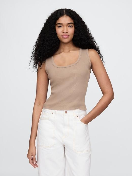 Rib Scoop Tank Top Product Image