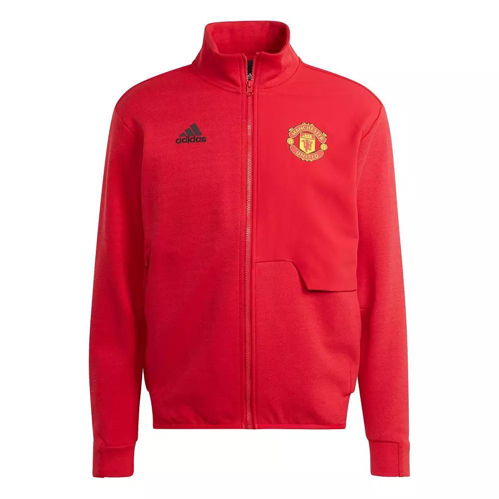 Men's adidas Red Manchester United 2023/24 Anthem Full-Zip Jacket, Size: 2XL, Man Red Product Image