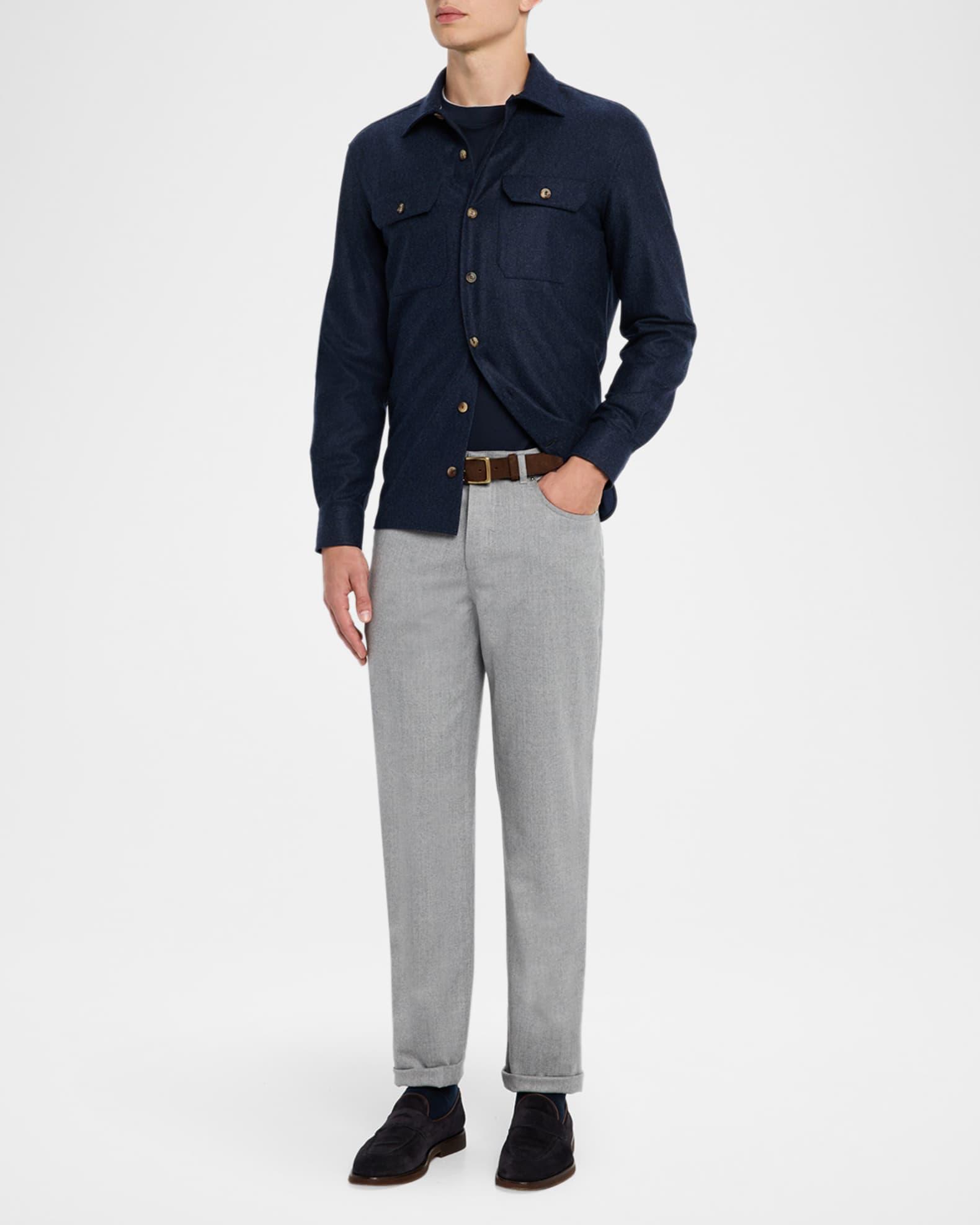 Men's Wool Flannel Five-Pocket Pants Product Image