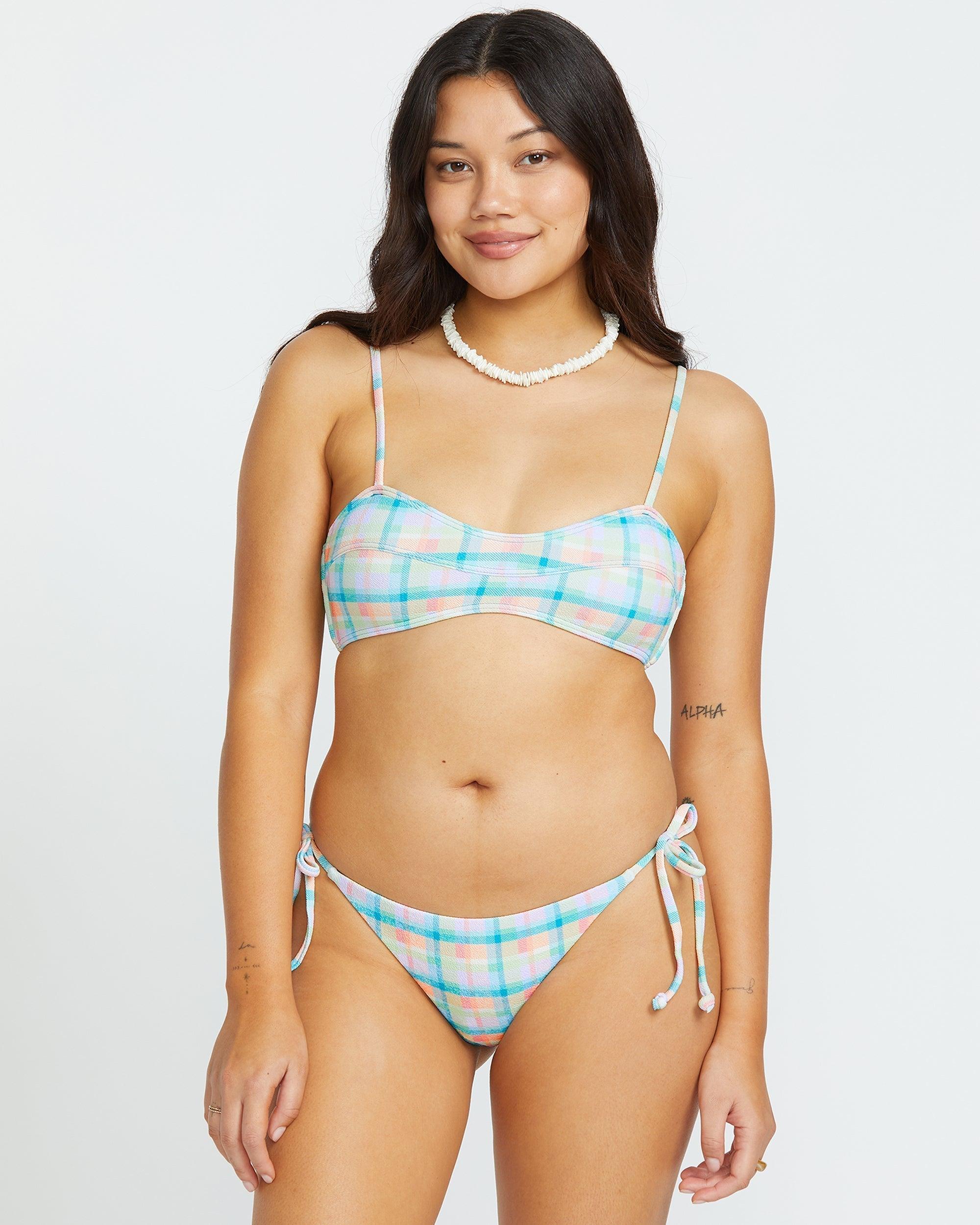 Check The Waves Eve Bralette Bikini Top - Multi Female Product Image