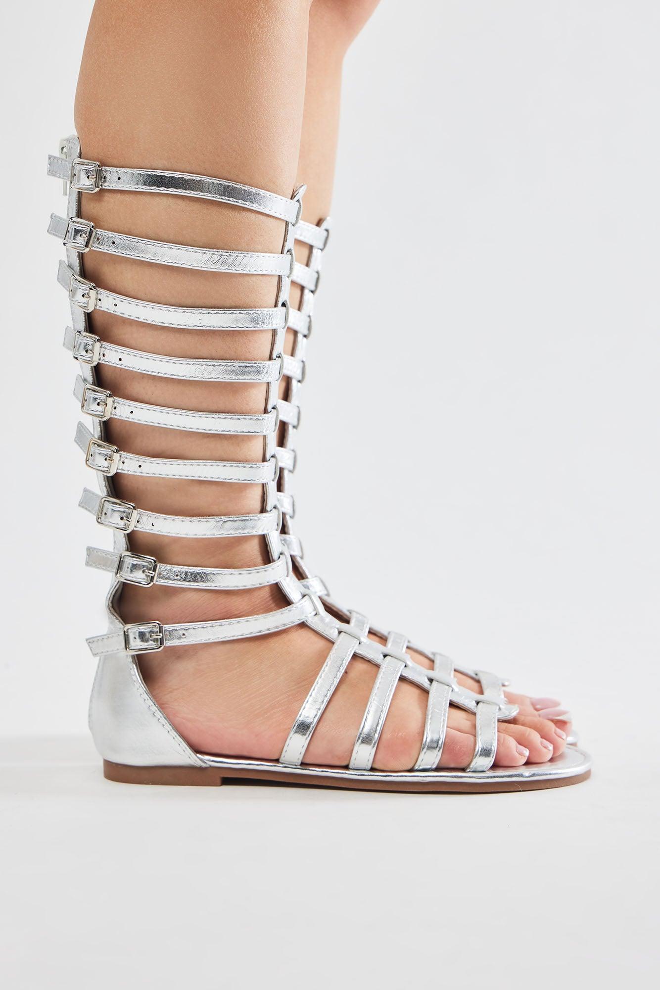 Breaking Free Gladiator Sandals - Silver Product Image