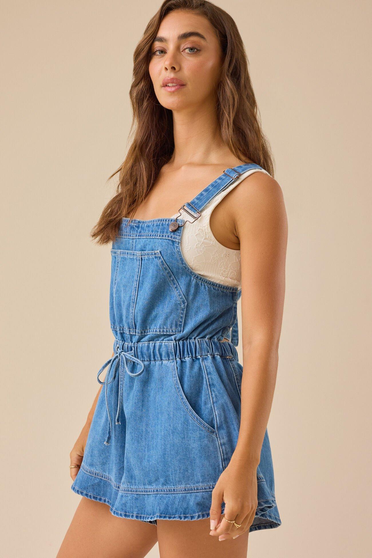 McKenzie Denim Shortalls Product Image