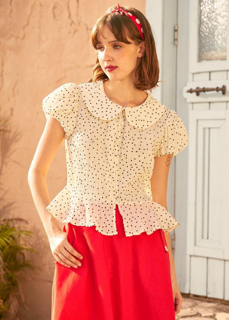 Prim & Peplum Blouse Product Image