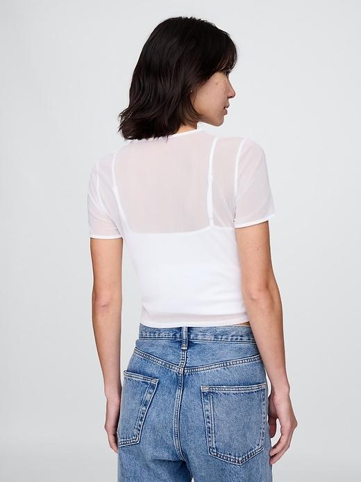 Mesh Cropped T-Shirt Product Image