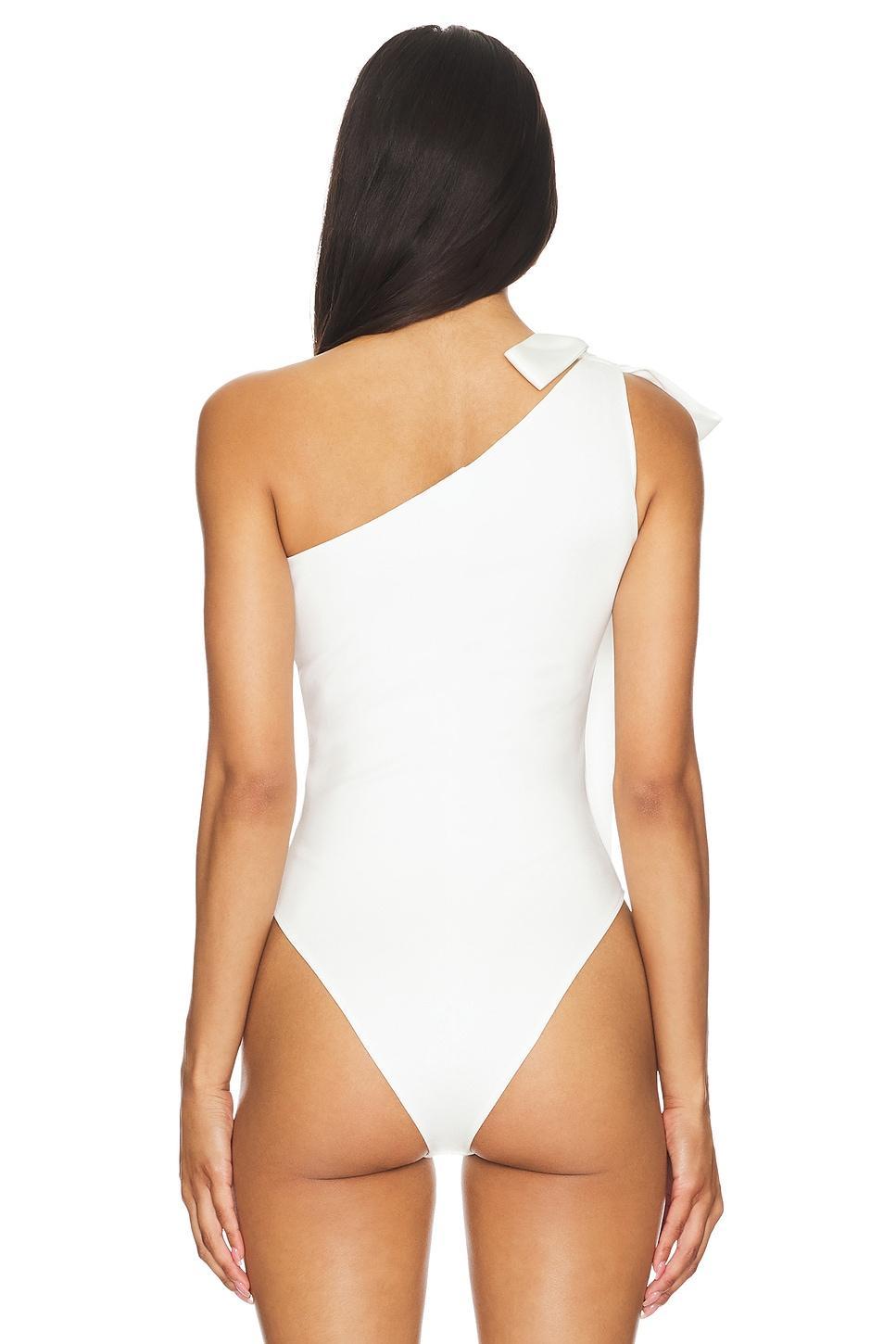 Satin Bow One Shoulder Bodysuit David Koma Product Image