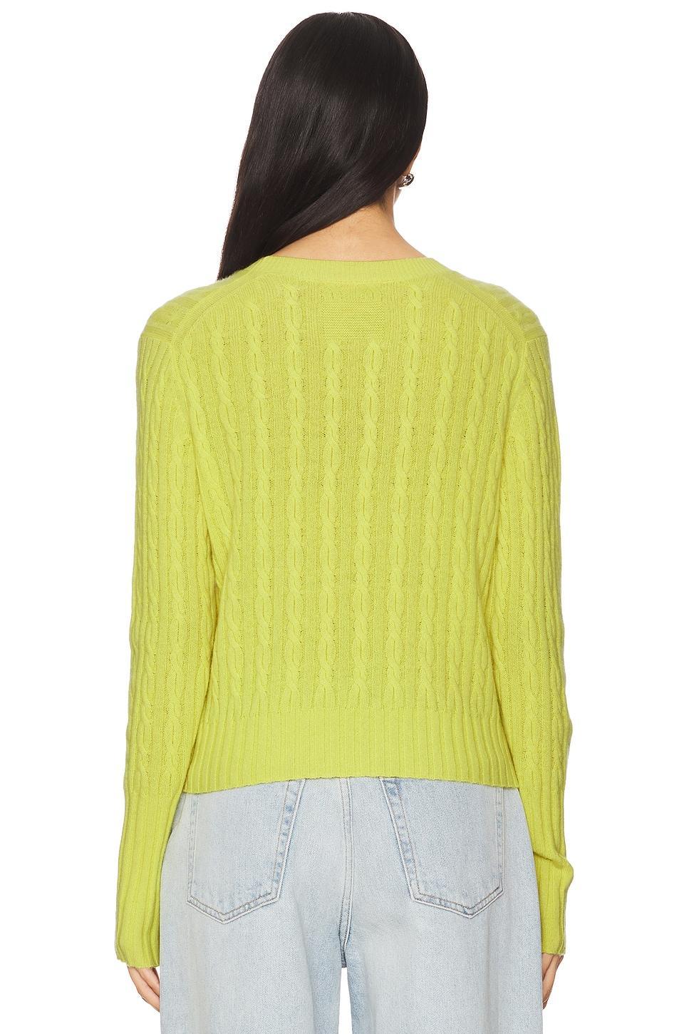 Cable Shrunken Cashmere Crew Sweater Guest In Residence Product Image