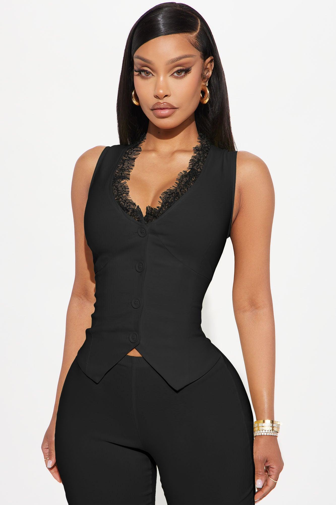 Give Me Everything Capri Jumpsuit - Black Product Image