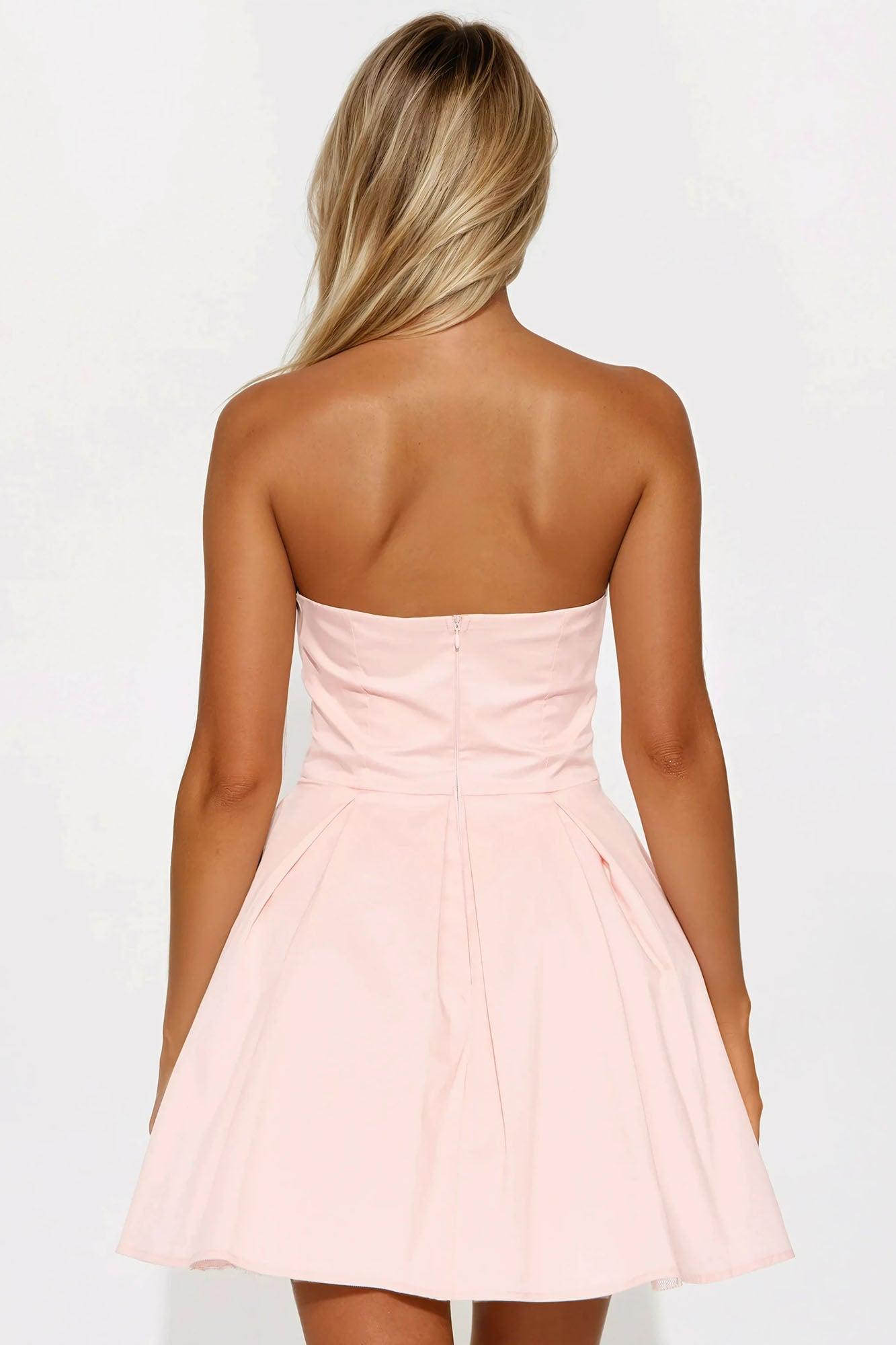 Harper Poplin Mini Dress - Pink Product Image