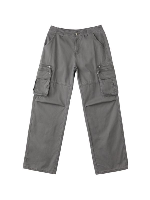 Washed Vintage Baggy Cargo Jeans Product Image
