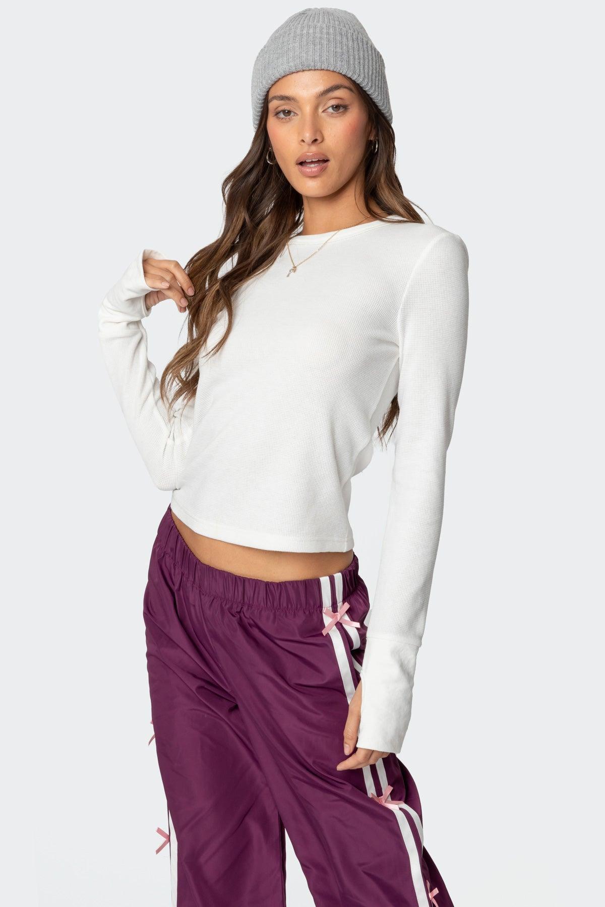 Bow Stripe Nylon Track Pants Product Image
