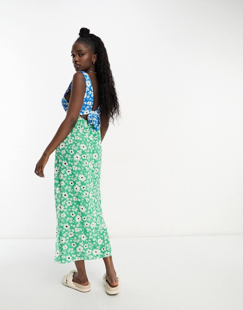 ASOS DESIGN open back slip midi dress Product Image