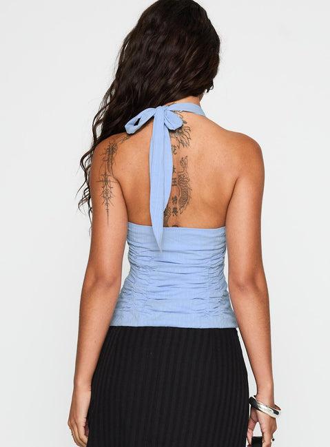 Nataliya Halter Top Blue Product Image