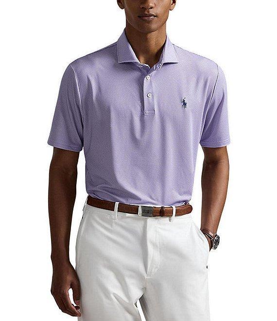Polo Ralph Lauren RLX Golf Classic Fit Geo Print Performance Stretch Short Sleeve Polo Shirt Product Image