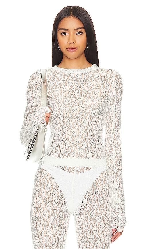 EB Denim Lombardi Top in White Product Image