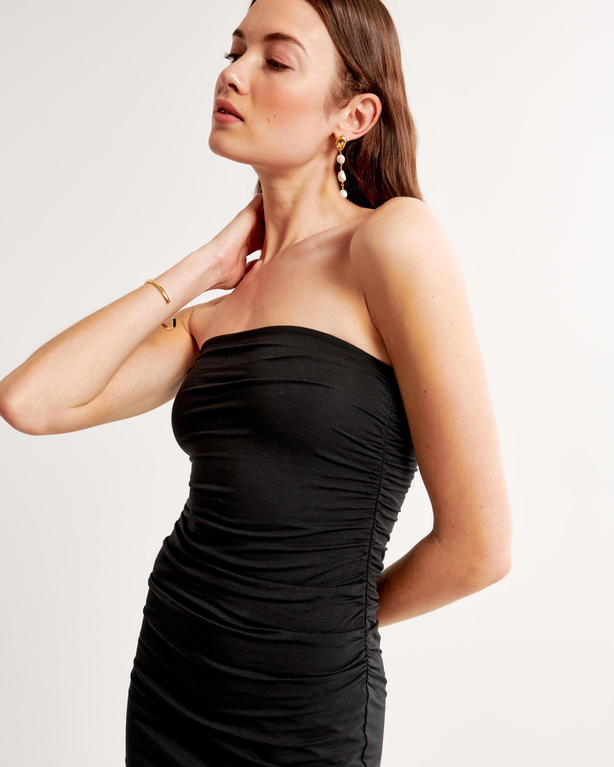 Strapless Knit Midi Dress Product Image