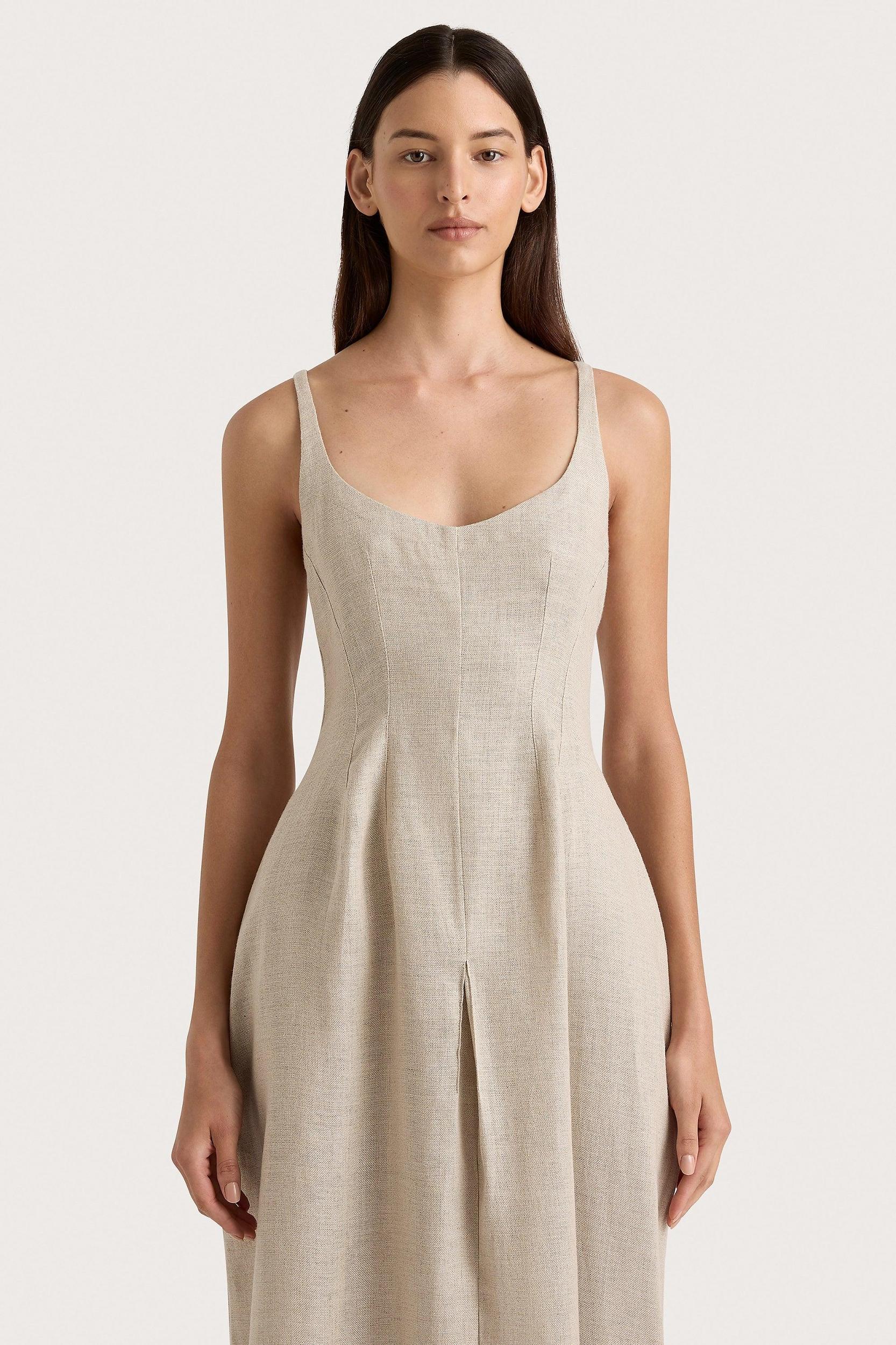 Lulea Wrap Vest Oatmeal - Final Sale Product Image