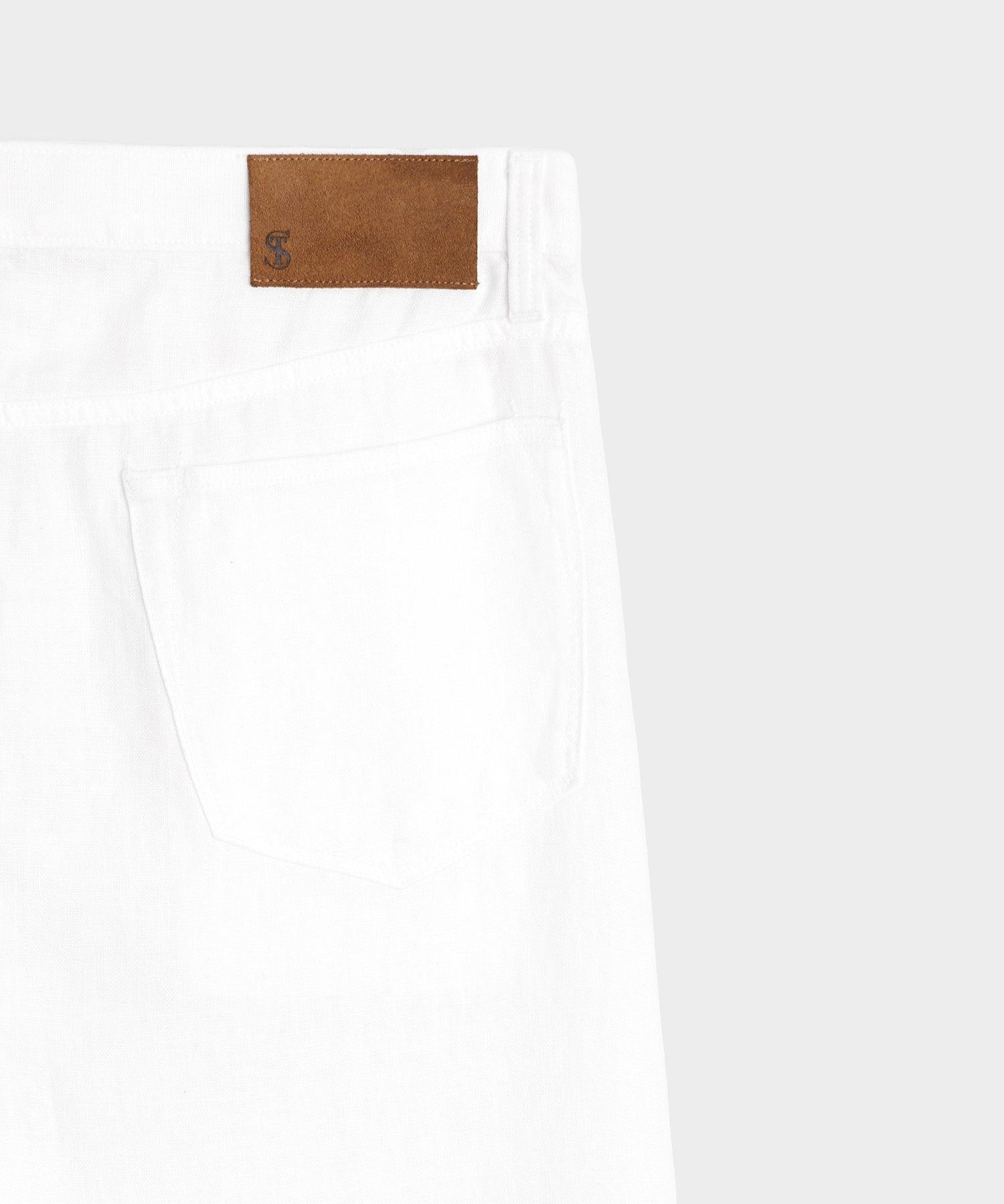 Straight Fit 5-Pocket Linen Pant Male Product Image