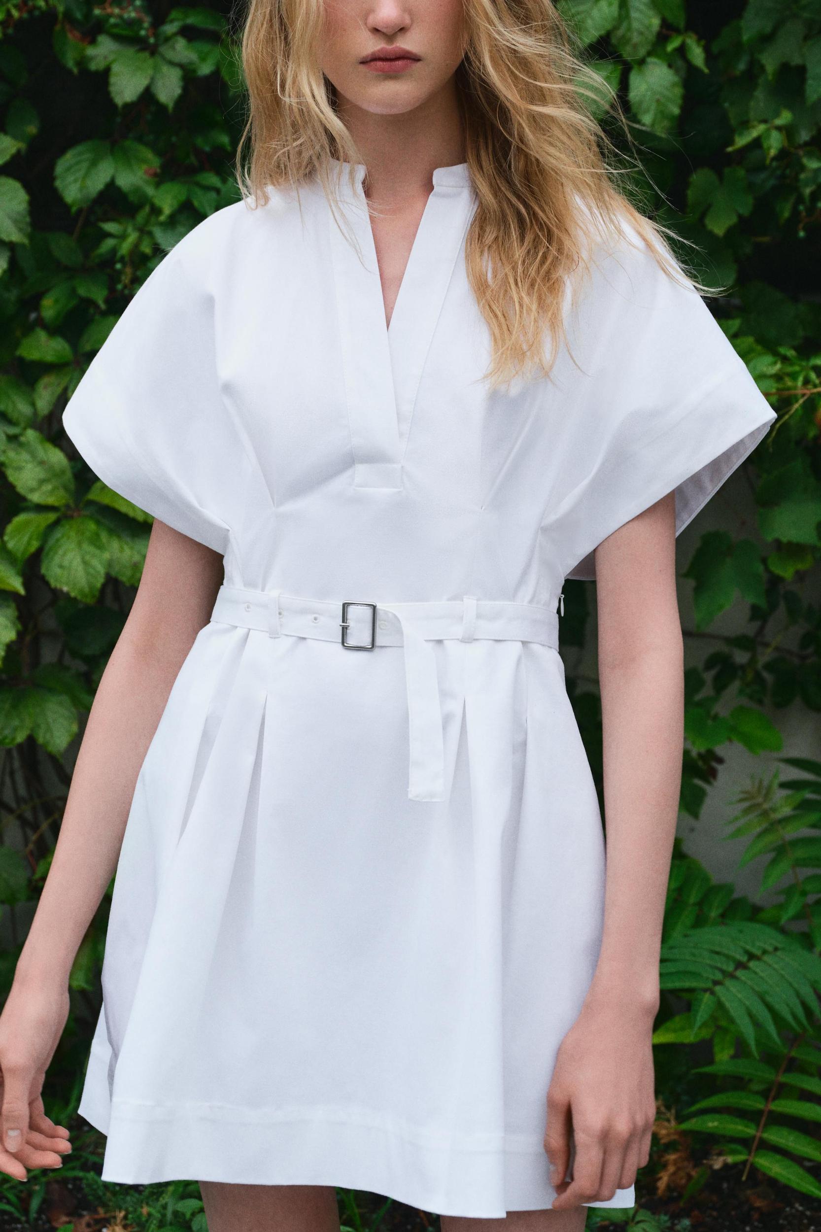 BELTED SHORT DRESS ZW COLLECTION Product Image