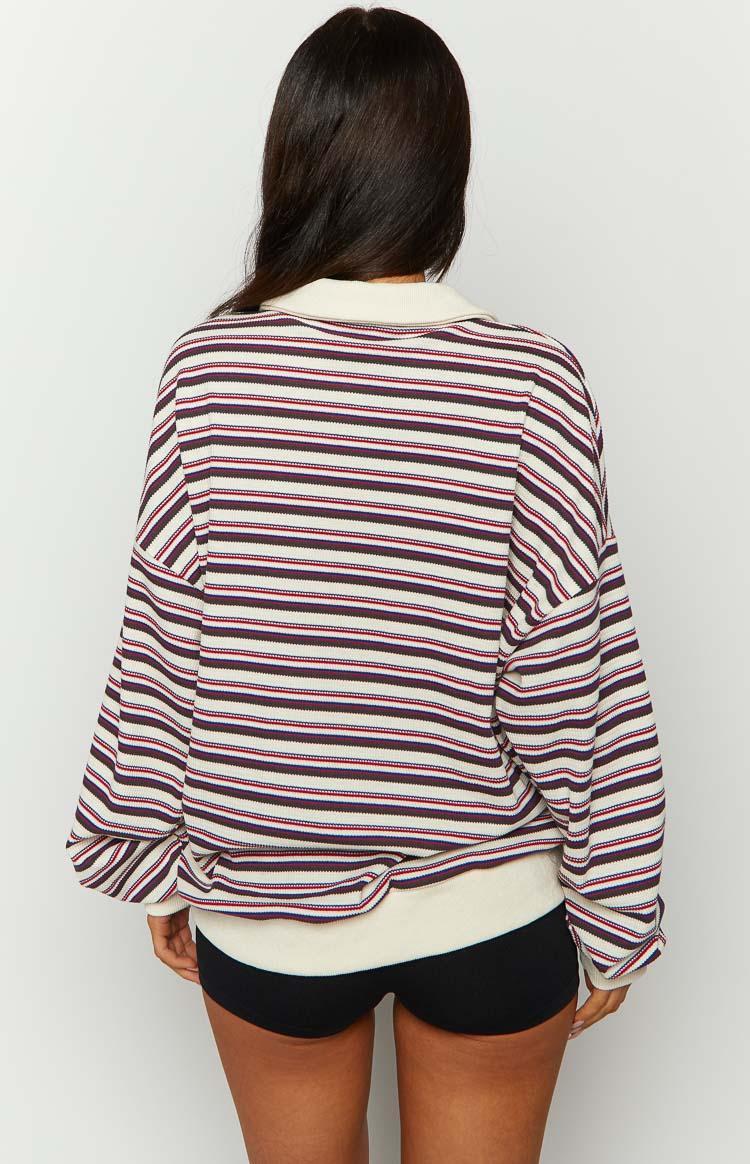 Lioness Porcelain Multi Striped Rugby Jersey Product Image