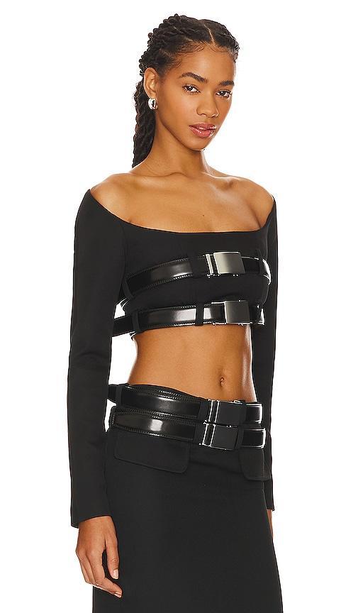 Cleavage Crop Top LADO BOKUCHAVA Product Image